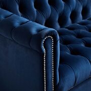Midnight blue finish performance velvet upholstery armchair by Modway additional picture 6