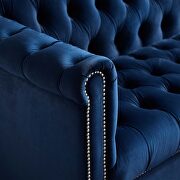 Midnight blue finish performance velvet upholstery armchair by Modway additional picture 6