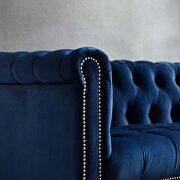 Midnight blue finish performance velvet upholstery armchair by Modway additional picture 7