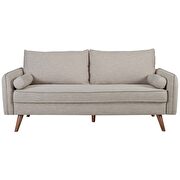 Fabric sofa in beige by Modway additional picture 2