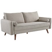 Beige upholstered couch by Modway additional picture 3