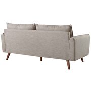 Beige upholstered couch by Modway additional picture 4