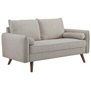 Fabric loveseat in beige by Modway additional picture 2