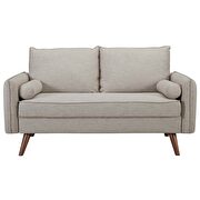 Fabric loveseat in beige by Modway additional picture 4
