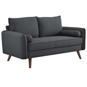 Fabric loveseat in gray by Modway additional picture 2