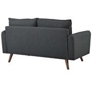 Fabric loveseat in gray by Modway additional picture 3