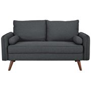 Fabric loveseat in gray by Modway additional picture 4