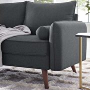 Fabric loveseat in gray by Modway additional picture 5