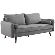 Fabric sofa in light gray additional photo 3 of 4