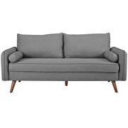Fabric sofa in light gray by Modway additional picture 4