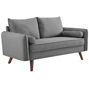 Fabric loveseat in light gray by Modway additional picture 2
