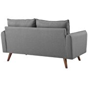 Fabric loveseat in light gray by Modway additional picture 3