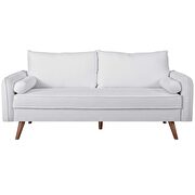 Fabric sofa in white additional photo 2 of 3