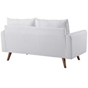Fabric loveseat in white additional photo 3 of 4