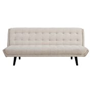 Tufted convertible fabric sofa bed in beige by Modway additional picture 6