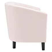 Channel tufted performance velvet loveseat in pink by Modway additional picture 4