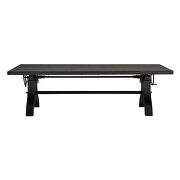 Crank height adjustable rectangle dining and conference table in black by Modway additional picture 6