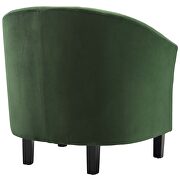 Channel tufted performance velvet armchair in emerald additional photo 4 of 6