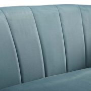 Channel tufted performance velvet armchair in light blue by Modway additional picture 2