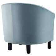 Channel tufted performance velvet armchair in light blue by Modway additional picture 4