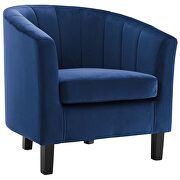 Channel tufted performance velvet armchair in navy by Modway additional picture 6