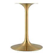 Round artificial marble dining table in gold white by Modway additional picture 6