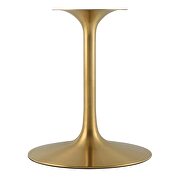 Round wood dining table in gold white by Modway additional picture 6
