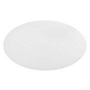 Oval wood dining table in gold white by Modway additional picture 5