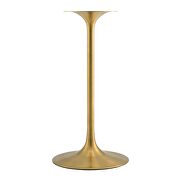 Wood top bar table in gold white by Modway additional picture 6