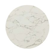 Artificial marble bar table in rose white by Modway additional picture 2
