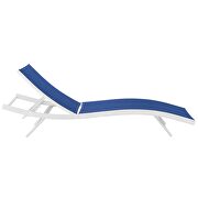 Outdoor patio mesh chaise lounge chair in white/ navy by Modway additional picture 3