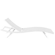 Outdoor patio mesh chaise lounge chair in white by Modway additional picture 3