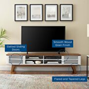 Entertainment center TV stand in walnut/ white finish by Modway additional picture 3