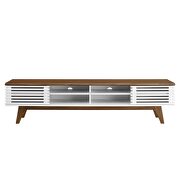 Entertainment center TV stand in walnut/ white finish by Modway additional picture 7