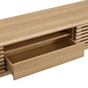 Durable particleboard frame TV stand in oak finish by Modway additional picture 3