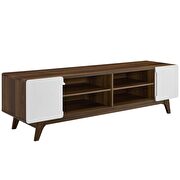 Media console tv stand in walnut white by Modway additional picture 2