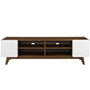 Media console tv stand in walnut white by Modway additional picture 4
