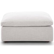 Down filled overstuffed ottoman in beige by Modway additional picture 2