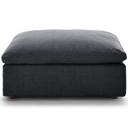 Down filled overstuffed ottoman in gray by Modway additional picture 2