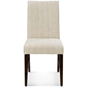 Channel tufted upholstered fabric dining chair set of 2 in beige by Modway additional picture 5