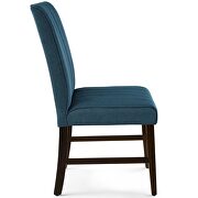 Channel tufted upholstered fabric dining chair set of 2 in blue by Modway additional picture 6