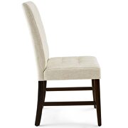 Biscuit tufted upholstered fabric dining chair set of 2 in beige by Modway additional picture 5