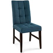 Biscuit tufted upholstered fabric dining chair set of 2 in blue by Modway additional picture 6