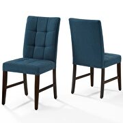 Biscuit tufted upholstered fabric dining chair set of 2 in blue by Modway additional picture 7