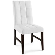 Biscuit tufted upholstered fabric dining chair set of 2 in white by Modway additional picture 6