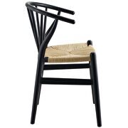 Spindle wood dining side chair in black additional photo 5 of 4