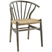 Spindle wood dining side chair in gray additional photo 5 of 4