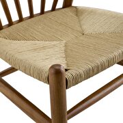 Spindle wood dining side chair in walnut additional photo 2 of 4
