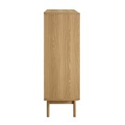 Three-tier display storage cabinet stand in oak finish by Modway additional picture 5