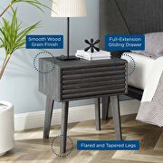 End table/ nightstand in charcoal finish by Modway additional picture 2